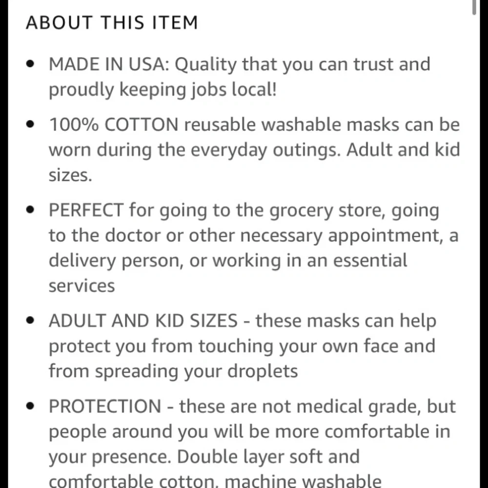 City Threads pack of four kids masks: lavender, purple, pink and gray